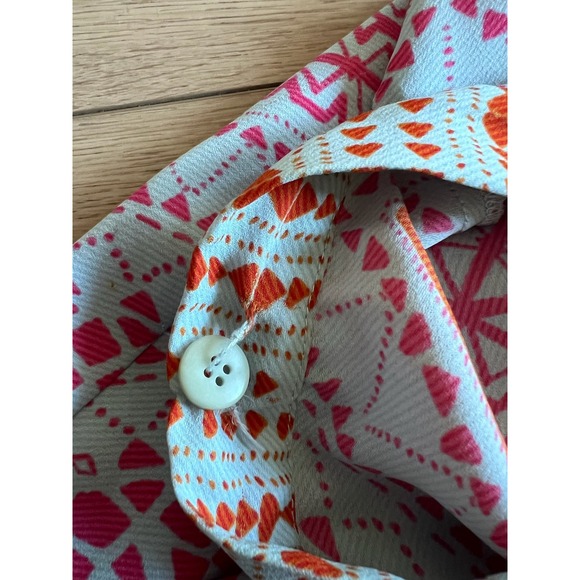 BCBGMAXAZRIA Women's Size S Boho Geometric Print Maxi Wrap Skirt - Picture 9 of 9